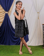 Black Punch Kids Dress