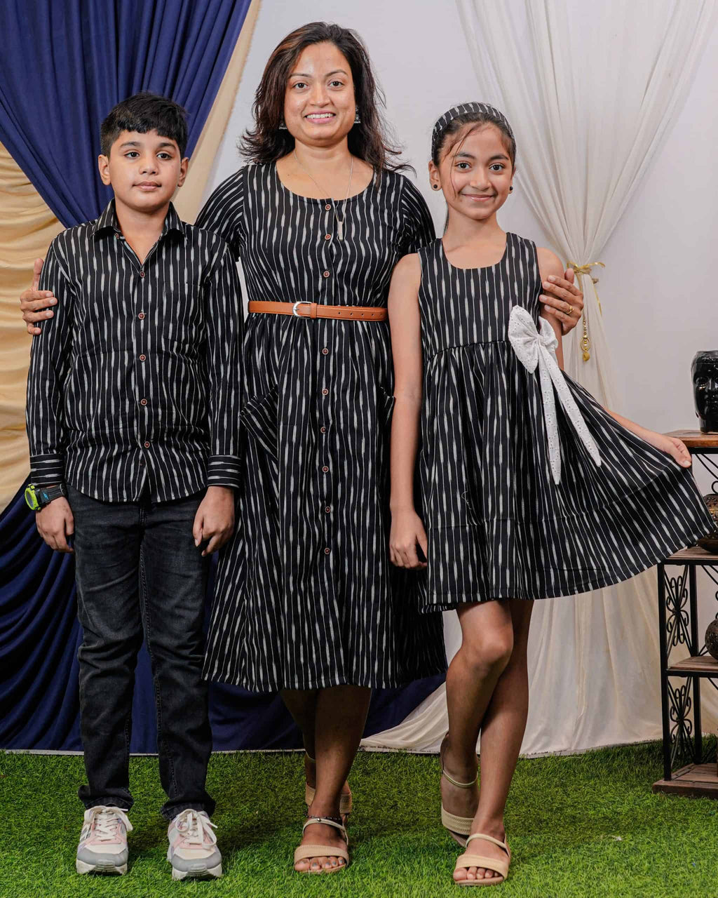 Black Punch Mother Kids Twinning