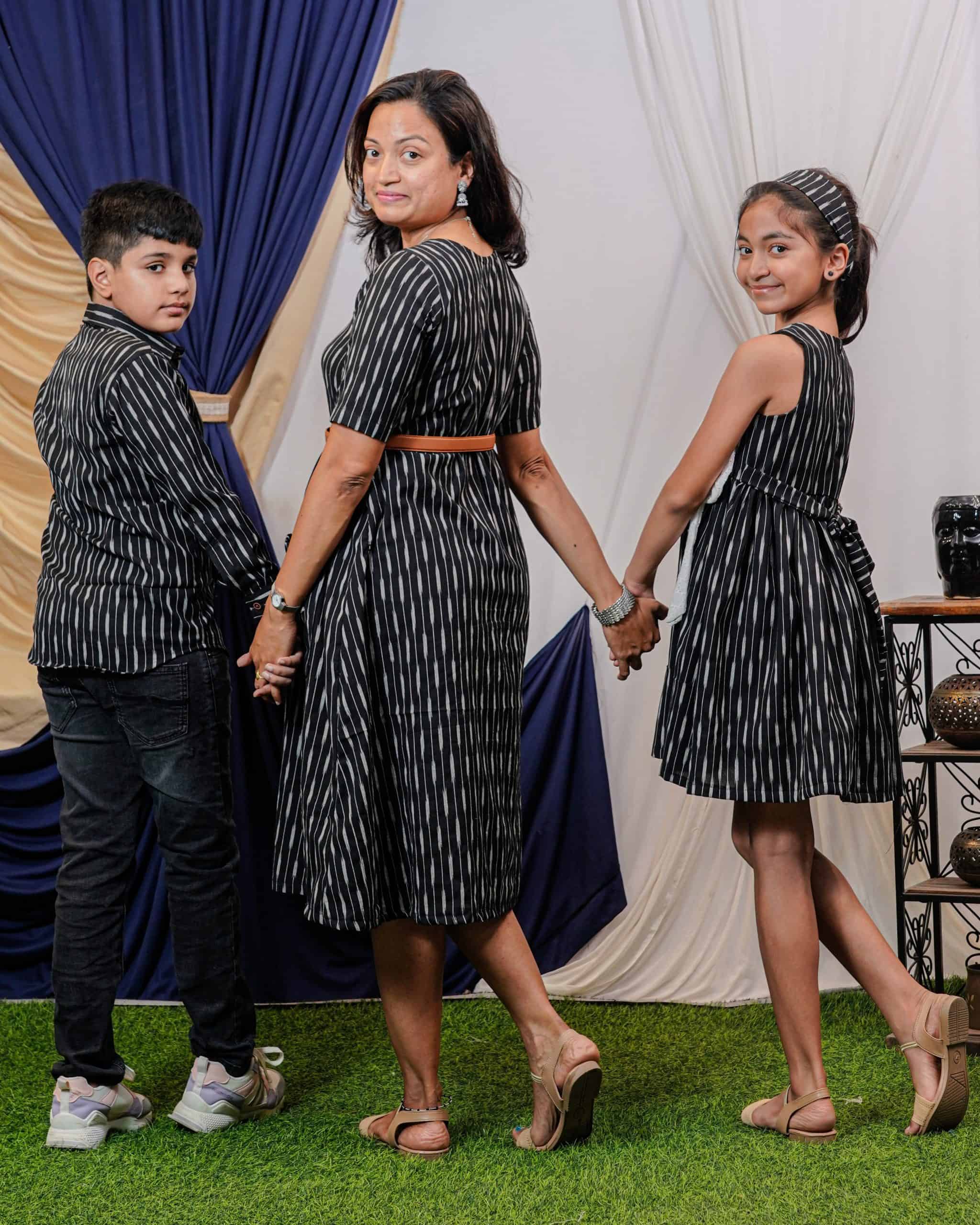 Black Punch Mother Kids Twinning