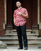 Maroon Lily Shirt