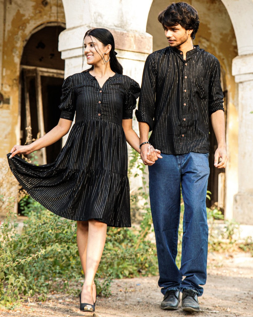 Starry Black Couple Set Secondary image