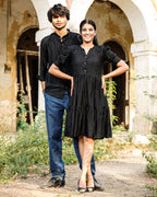 Starry Black Couple Set