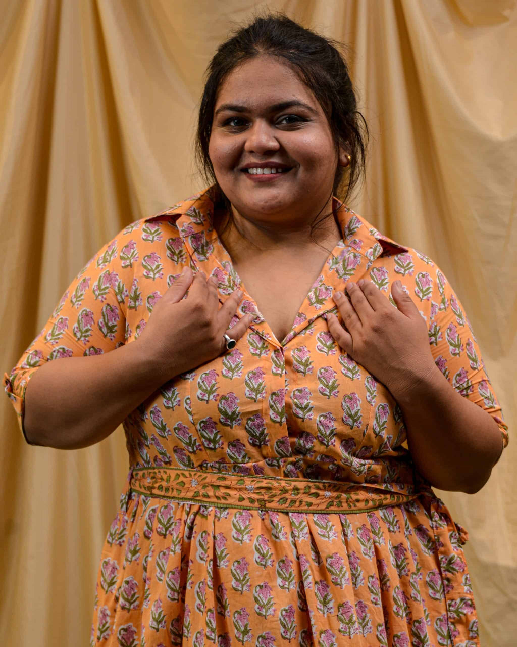 Dusty Orange Plus Size Dress