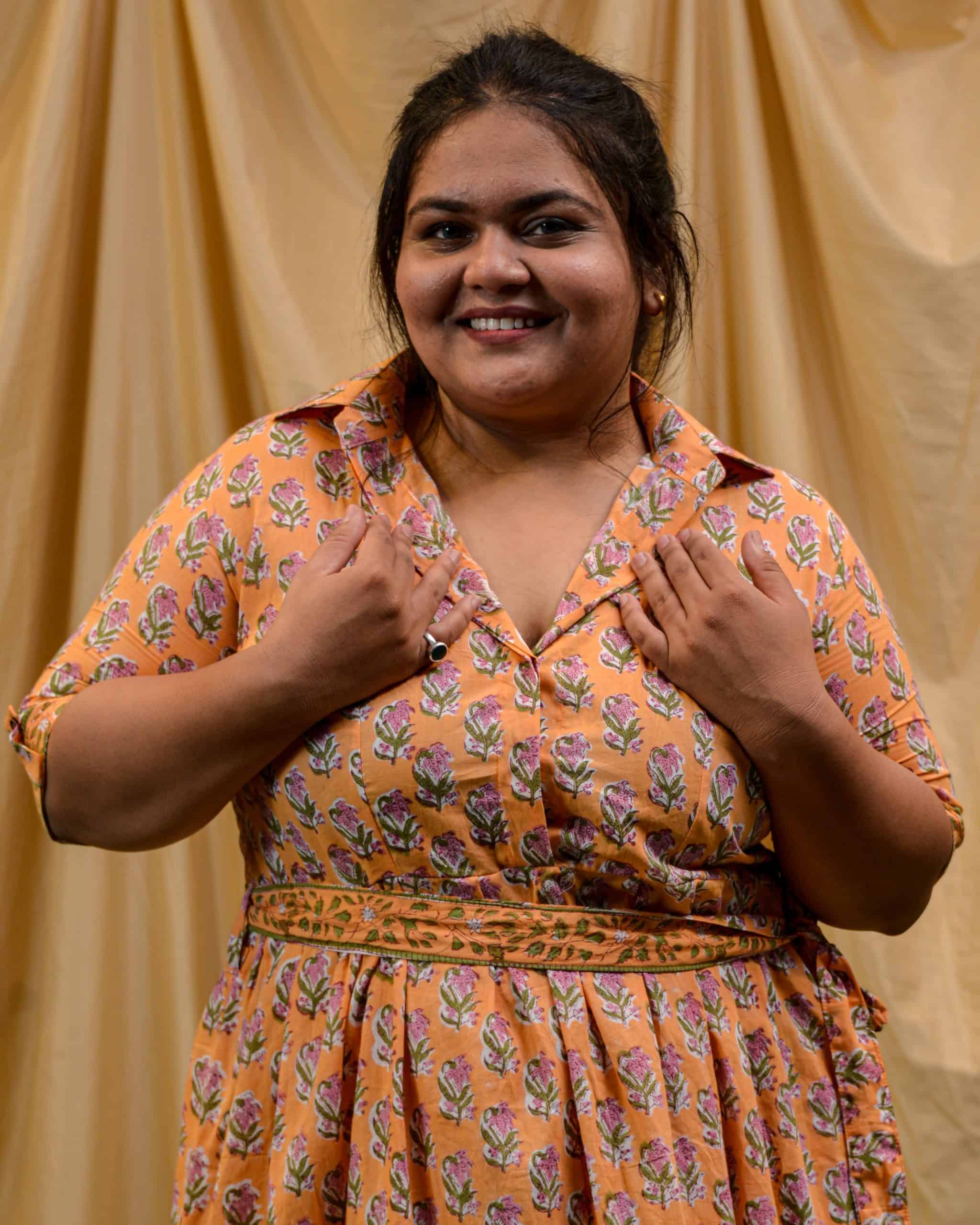 Dusty Orange Plus Size Dress
