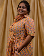 Dusty Orange Plus Size Dress