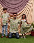 Mint Green Father Kid Twining