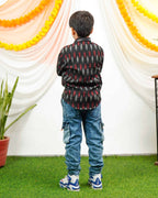 Blackberry Ikat Kids Shirt