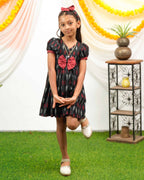 Blackberry Ikat Kids Dress