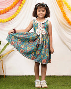 Turquoise Lily Kids Dress