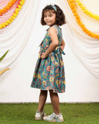 Turquoise Lily Kids Dress