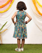 Turquoise Lily Kids Dress