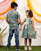 Turquoise Lily Angrakha Family Set
