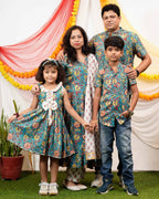 Turquoise Lily Angrakha Family Set