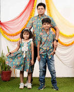Turquoise Lily Father Kid Twining