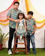 Turquoise Lily Father Kid Twining