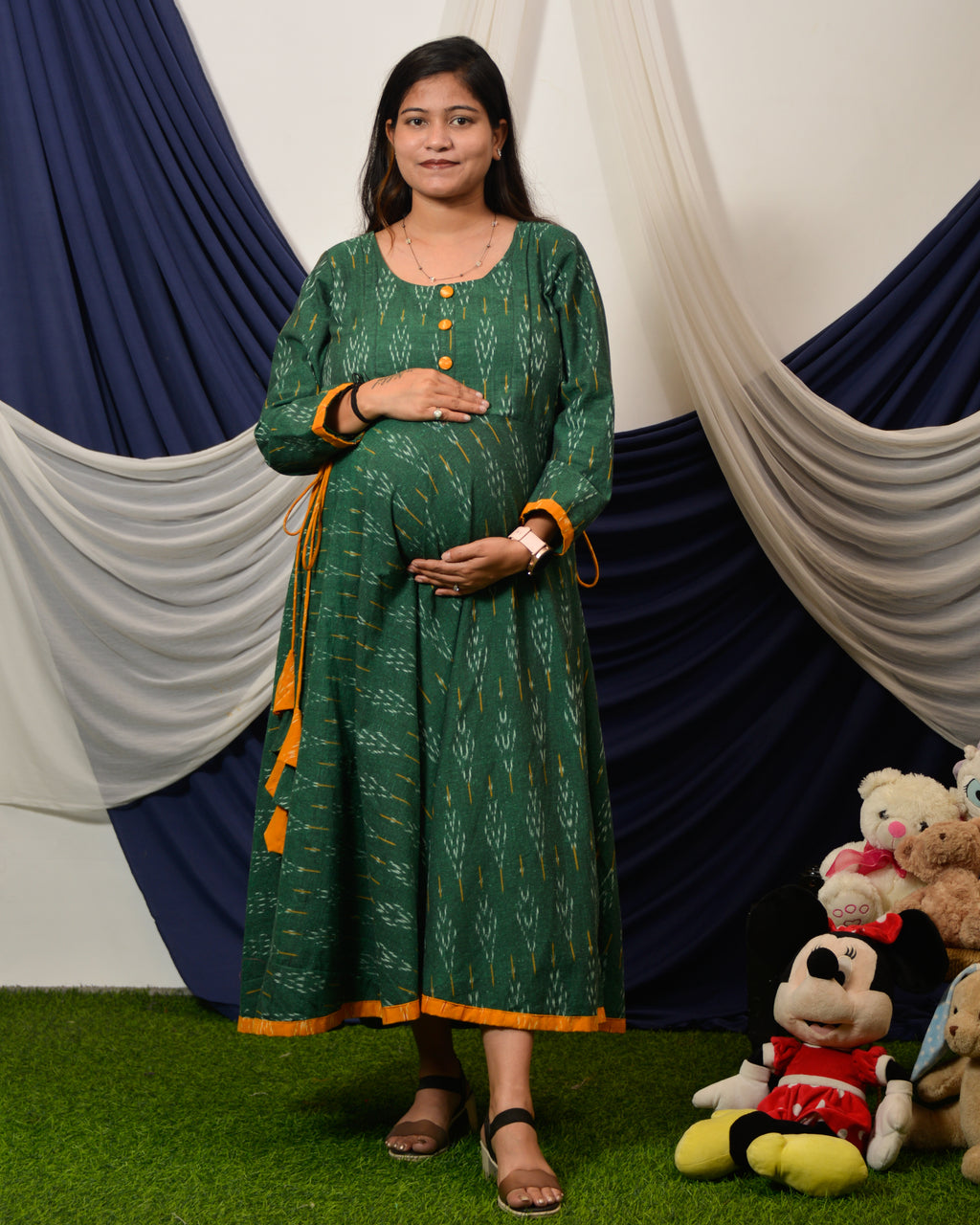 Canopy Green Nursing Dress