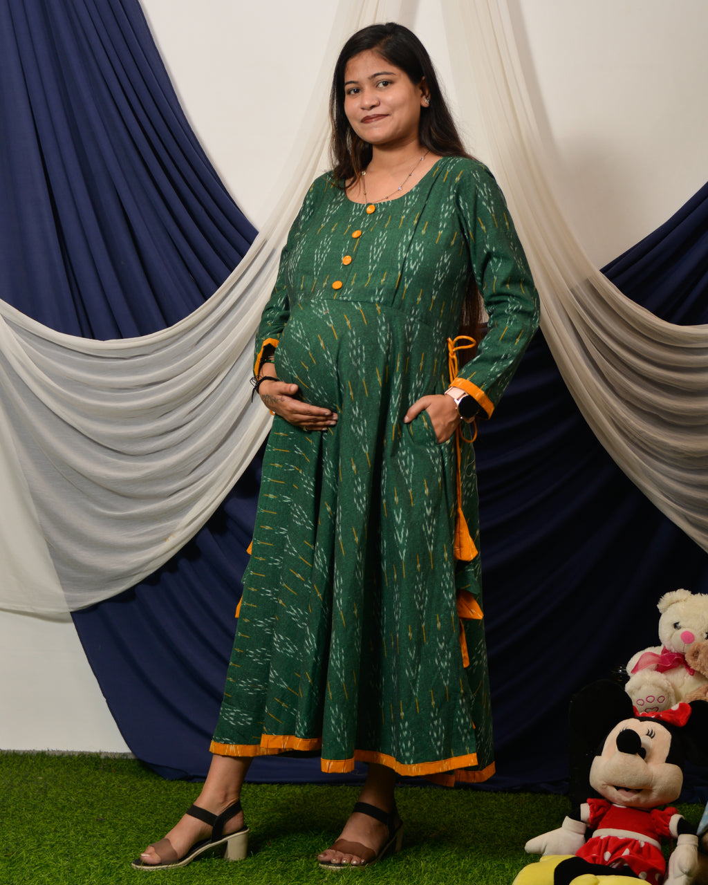 Canopy Green Nursing Dress