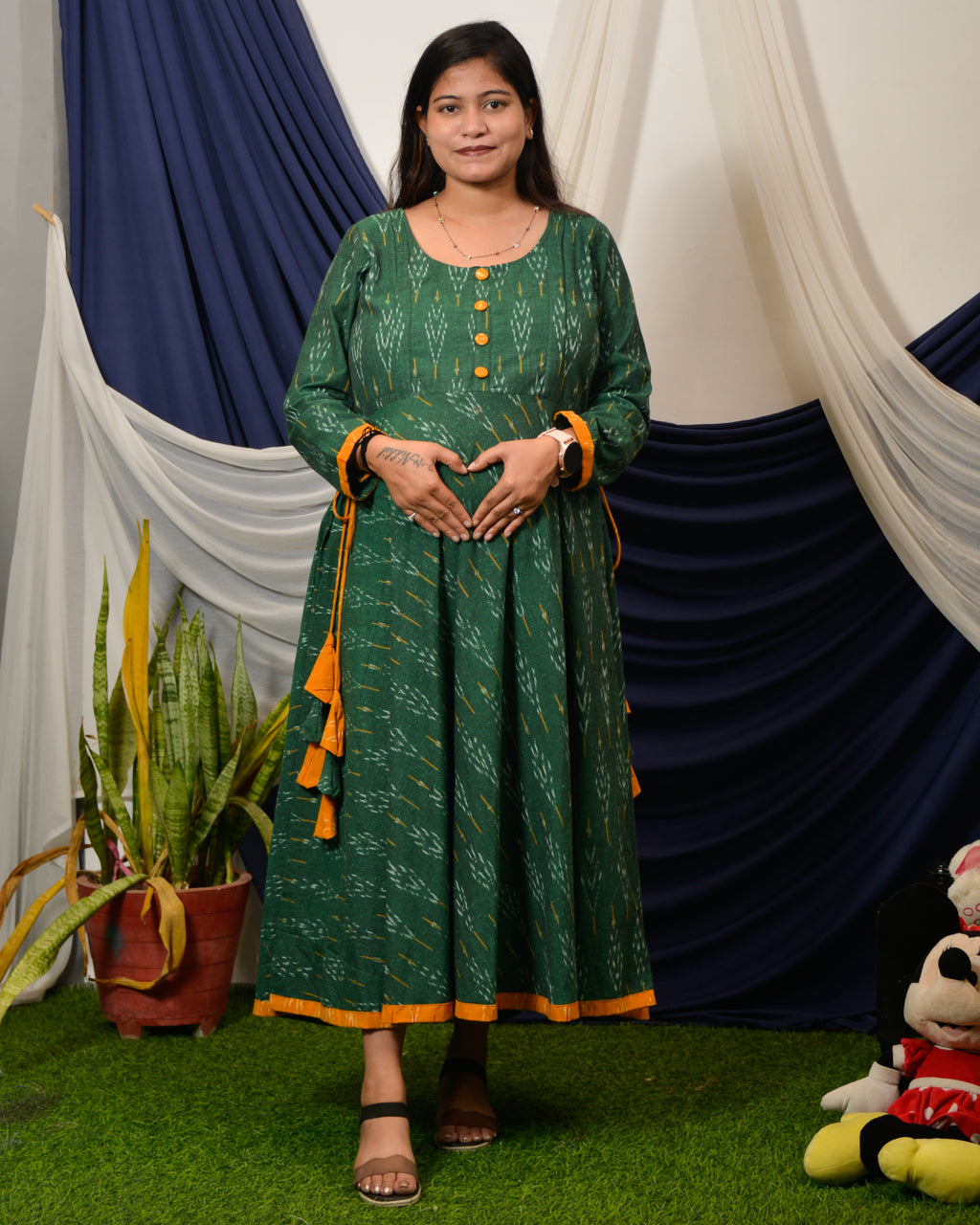 Canopy Green Nursing Dress