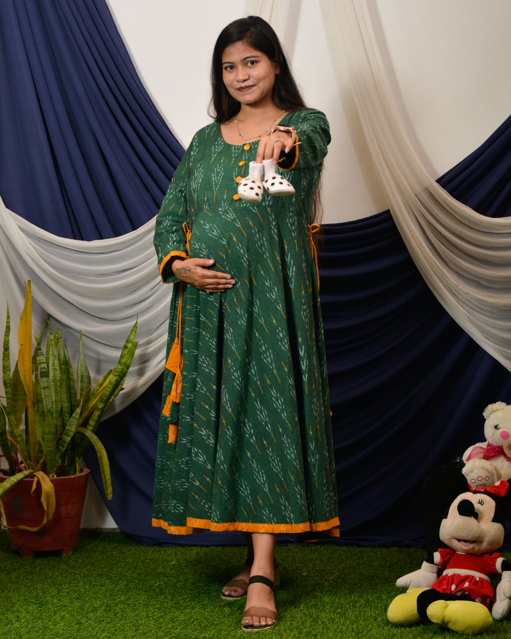Canopy Green Nursing Dress