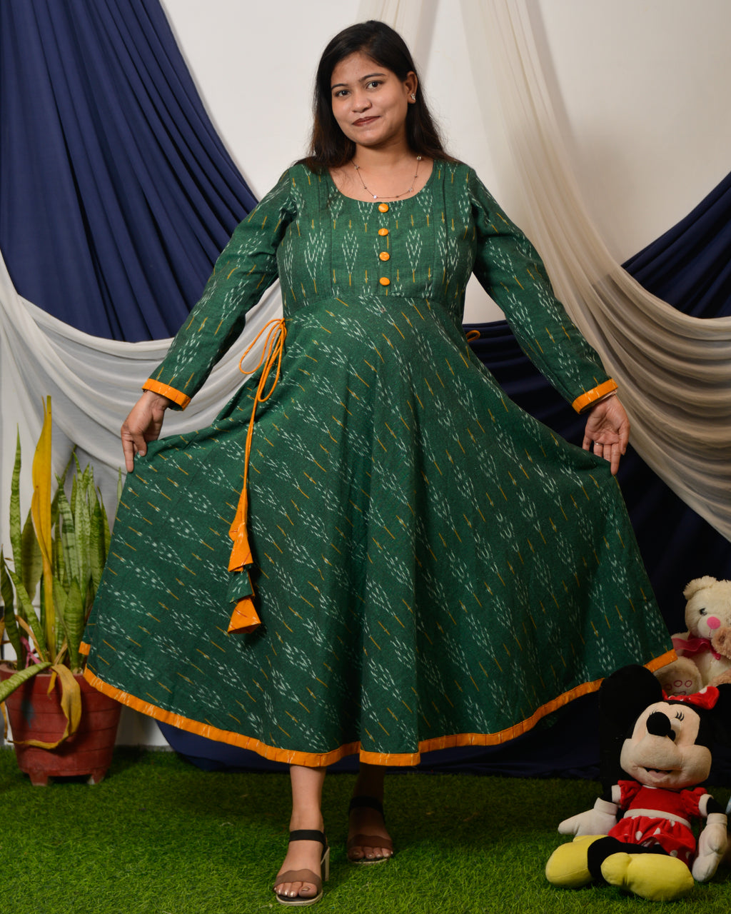 Canopy Green Nursing Dress