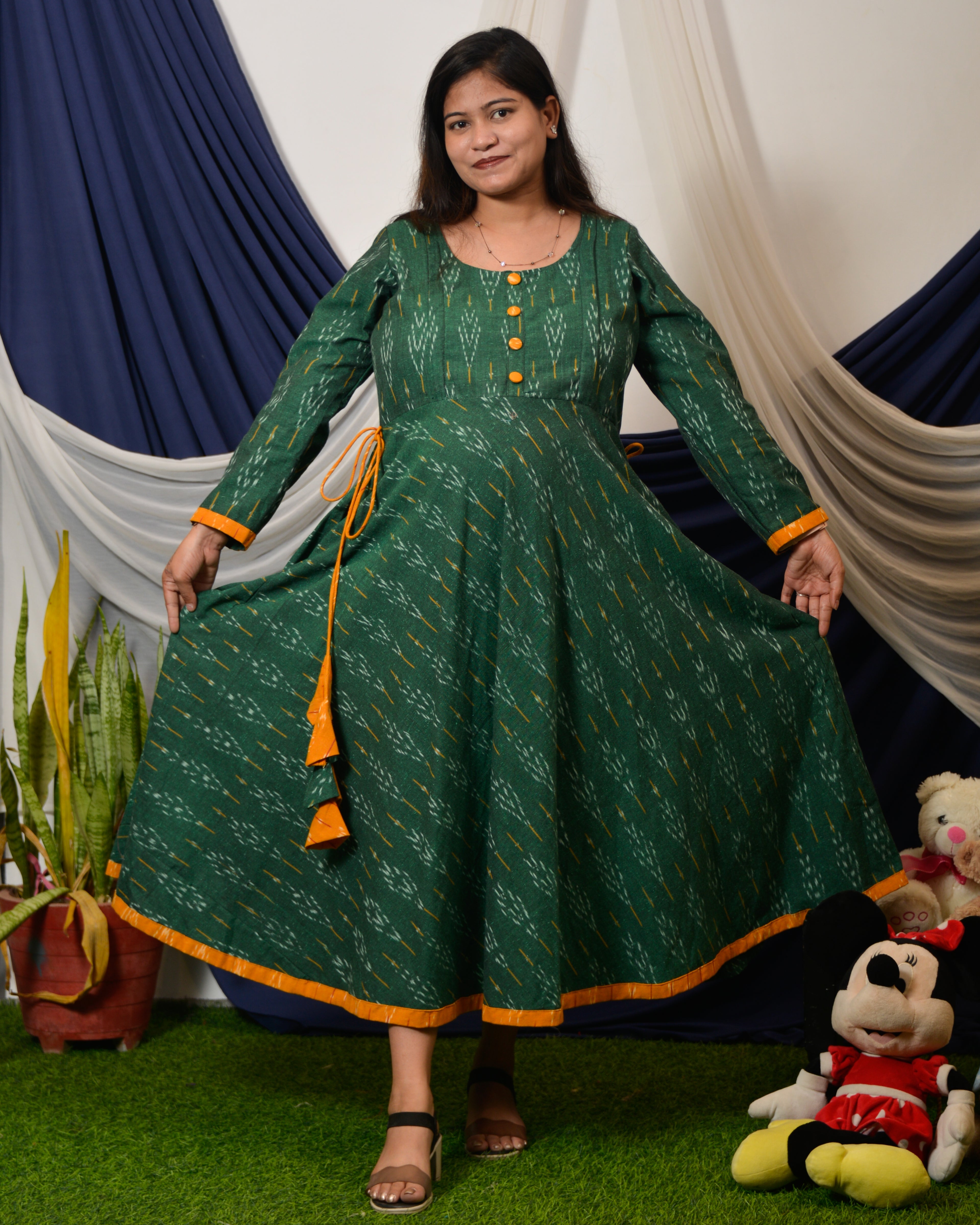 Canopy Green Nursing Dress