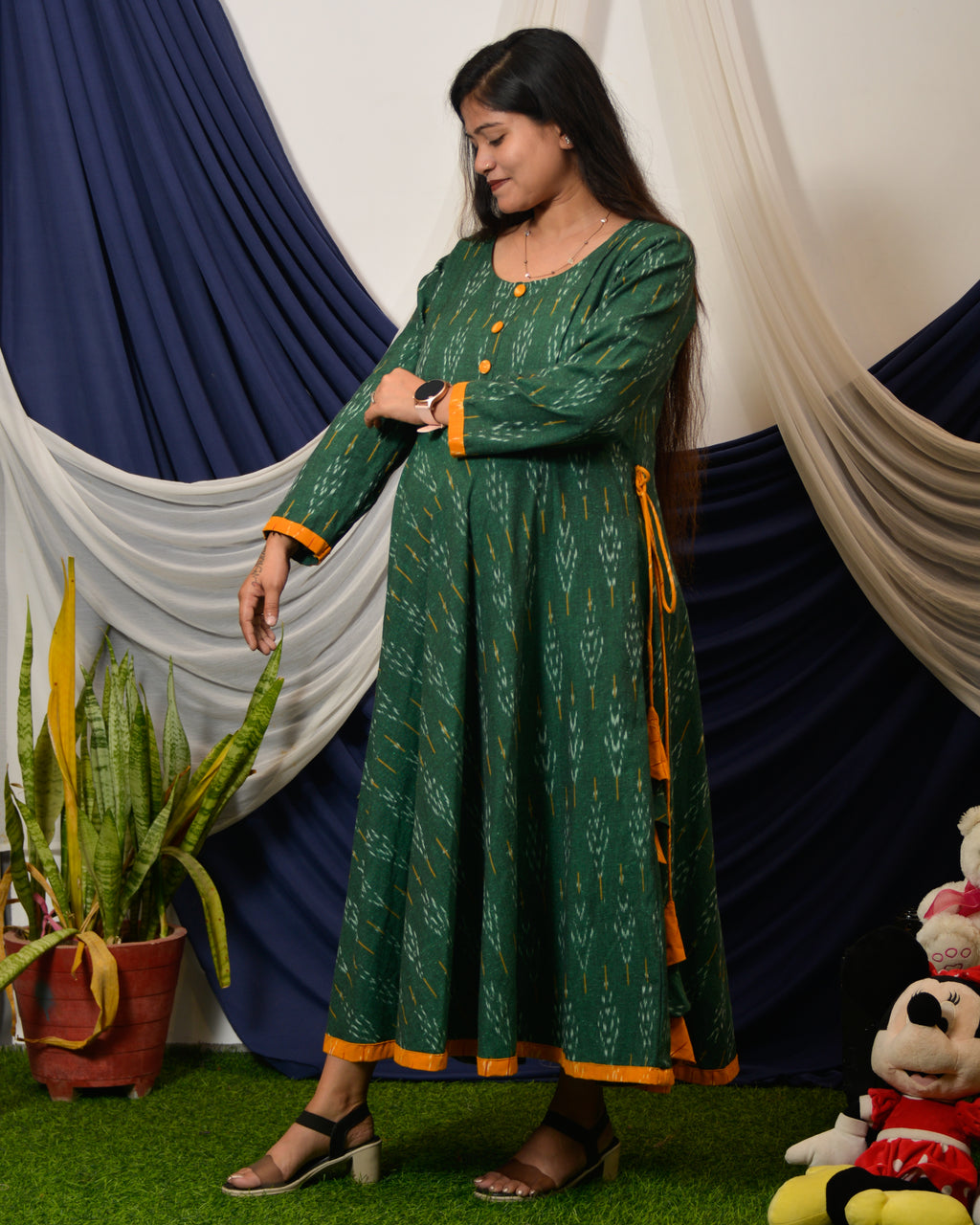 Canopy Green Nursing Dress