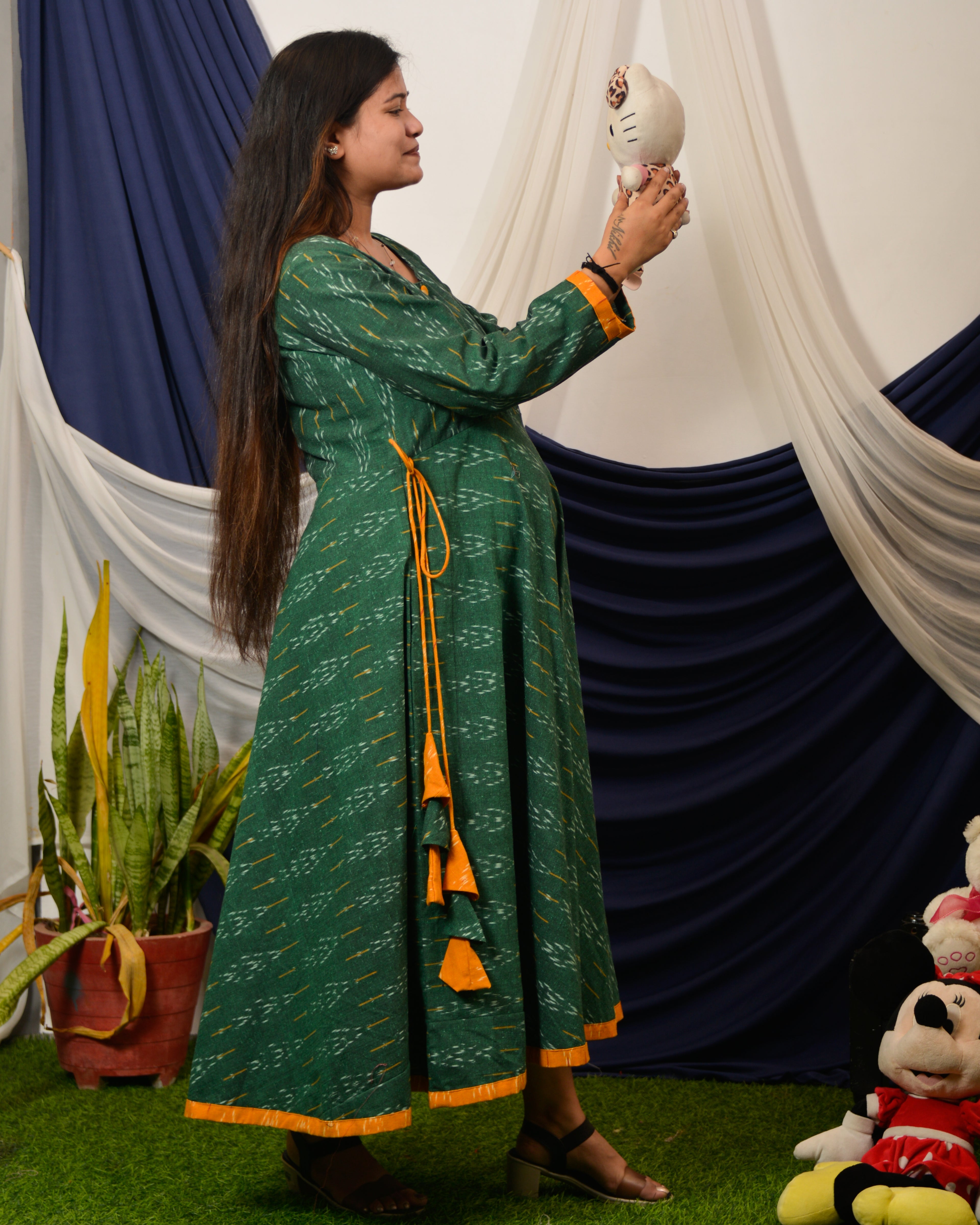 Canopy Green Nursing Dress