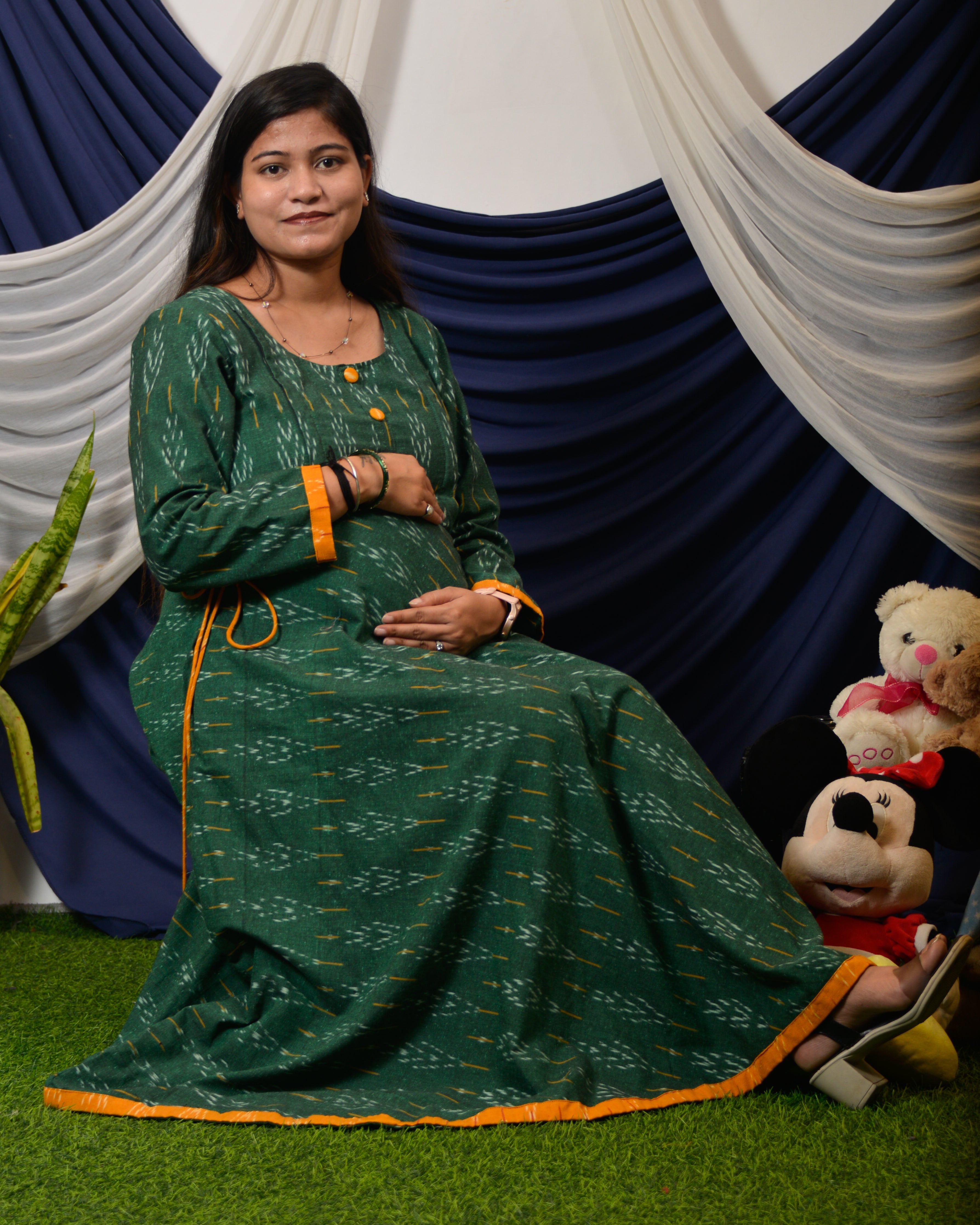 Canopy Green Nursing Dress
