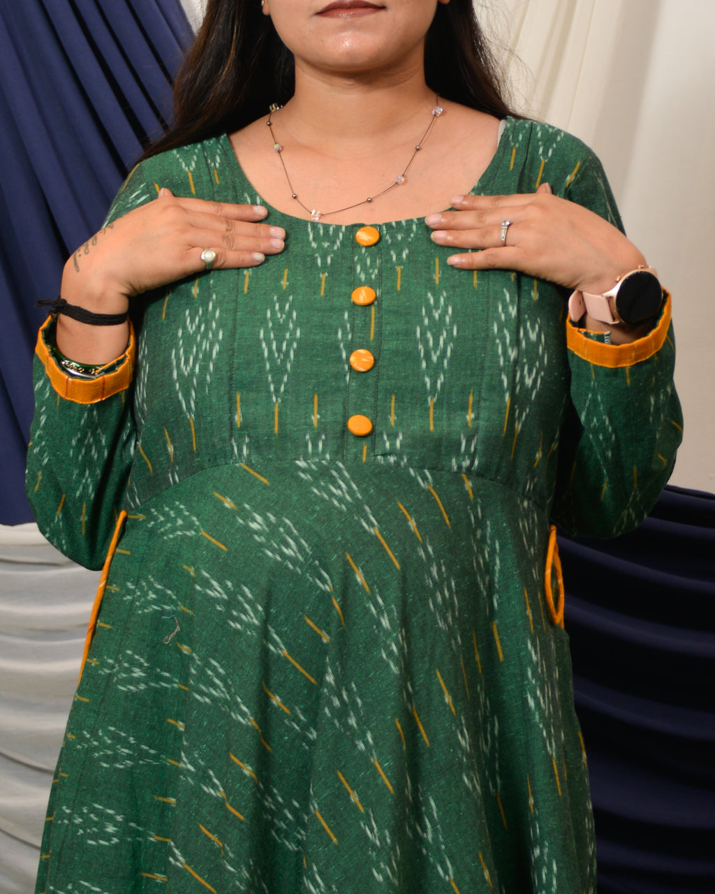 Canopy Green Nursing Dress