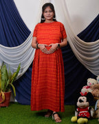 Canary Red Maxi Nursing Dress