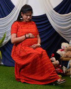 Canary Red Maxi Nursing Dress