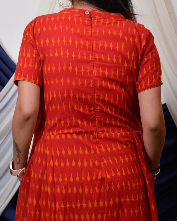 Canary Red Maxi Nursing Dress