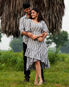 Grey Blast Senorita Ikat Couple