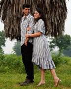 Grey Blast Senorita Ikat Couple