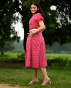 Pink Punch Dress with Belt