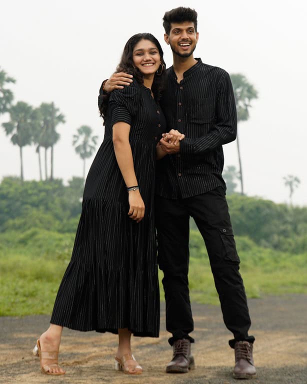 Starry Black Long Couple
