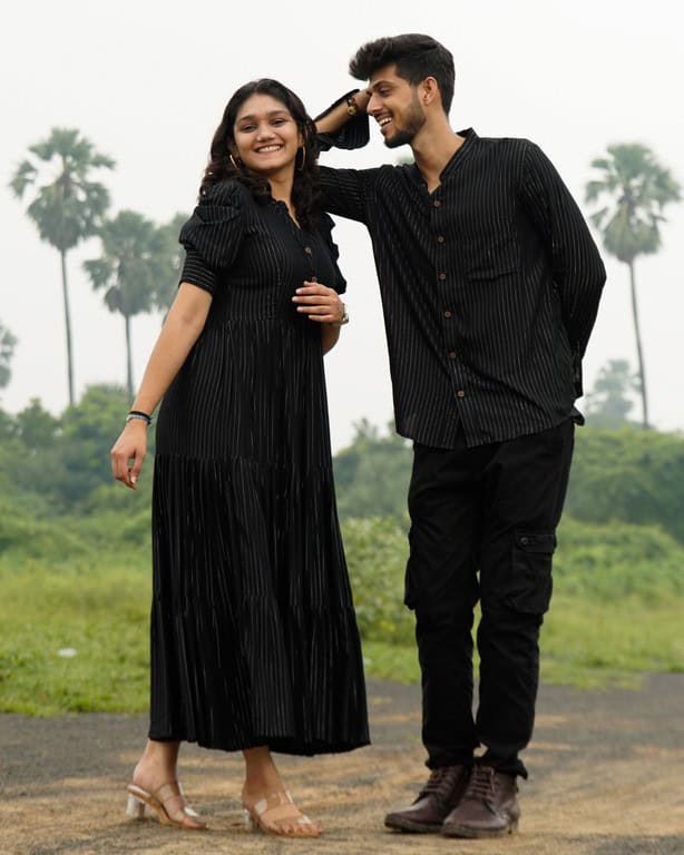 Starry Black Long Couple