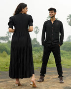 Starry Black Long Couple