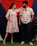 Red Shibori Short Family Set