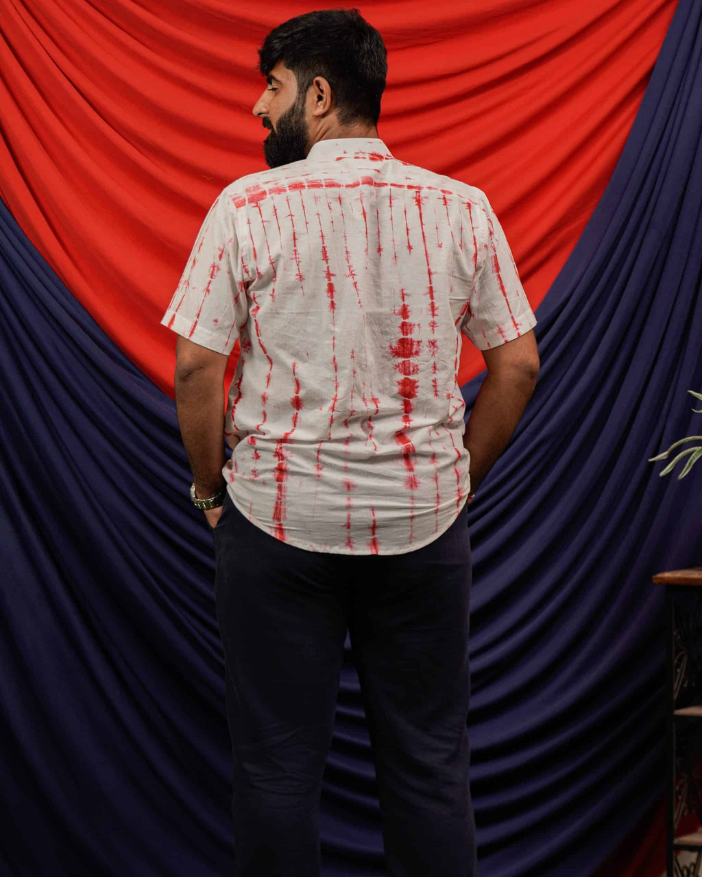 Red Shibori Shirt