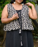 Black Floral Jacket Dress