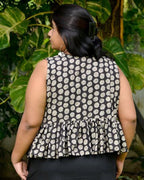 Black Floral Jacket Maternity Dress