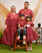 Crimson Maroon Family Set