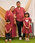 Crimson Maroon Family Set
