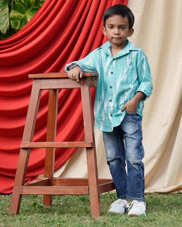 Sea Green Panache Kids Shirt Main image