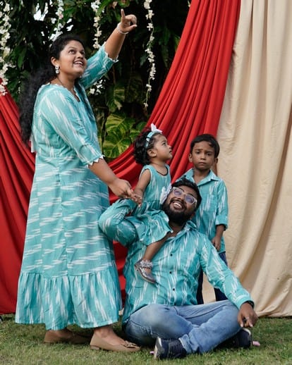 Sea Green Panache Family Set