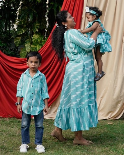 Sea Green Panache Mother Kids Twinning Main image