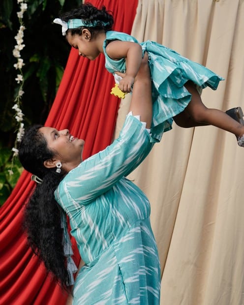 Sea Green Panache Mother Kids Twinning Secondary image