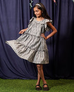 Groovy Grey Kids Dress