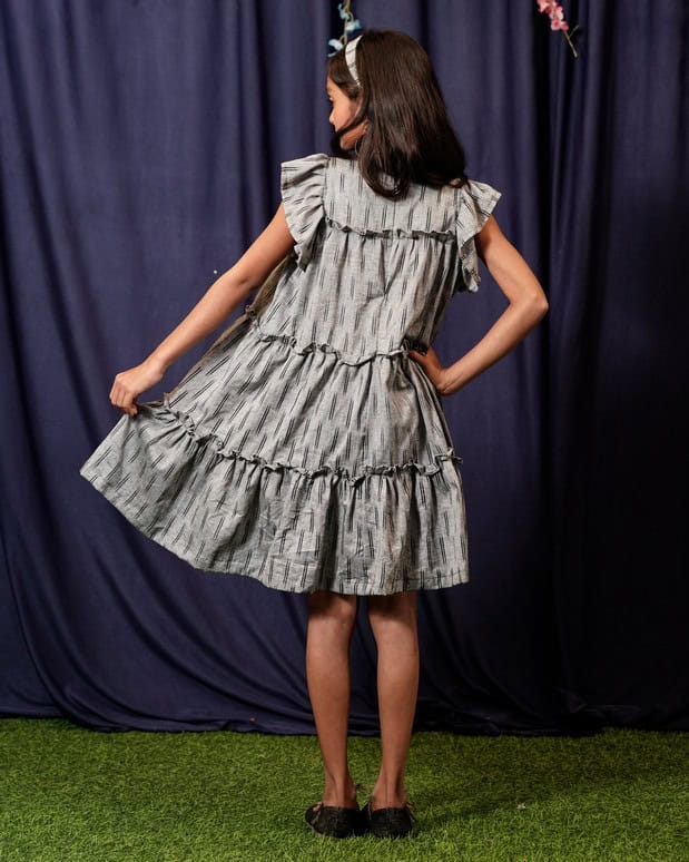 Groovy Grey Kids Dress